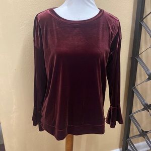 Worthington rich velour top